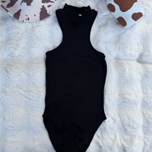 Topshop Classic Black high neck Bodysuit size 0-2